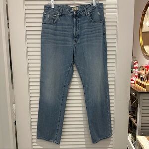 Madewell Curvy Dean Easy Straight Jean Airy Denim Edition
